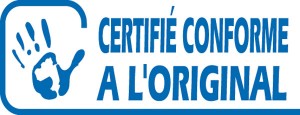 Document certifié conforme